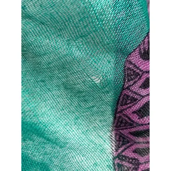 Skull Scarf Green Purple Black - Picture 11 of 13